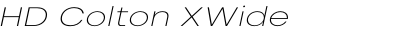 HD Colton XWide Extralight Italic